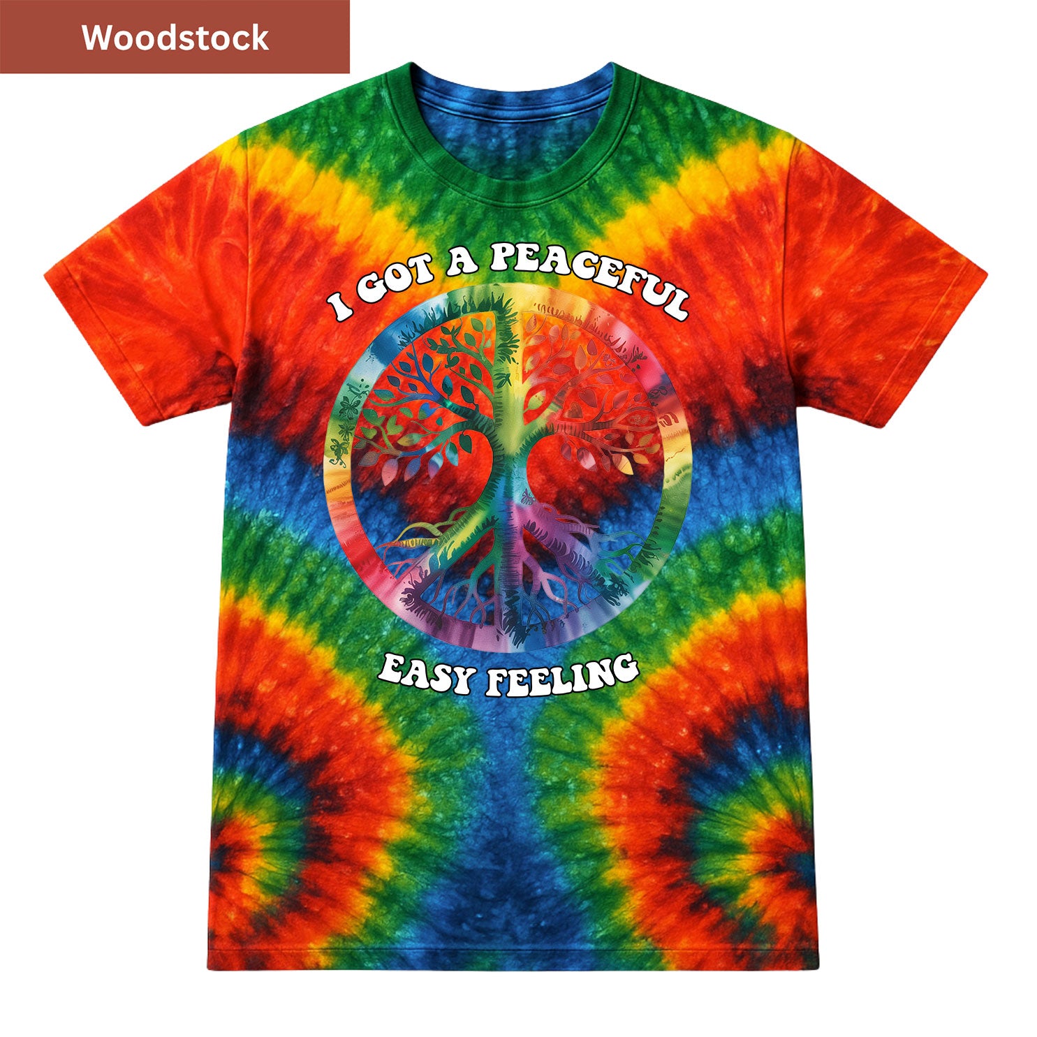 Peaceful Easy Feeling Premium Tie-dye Unisex Shirt