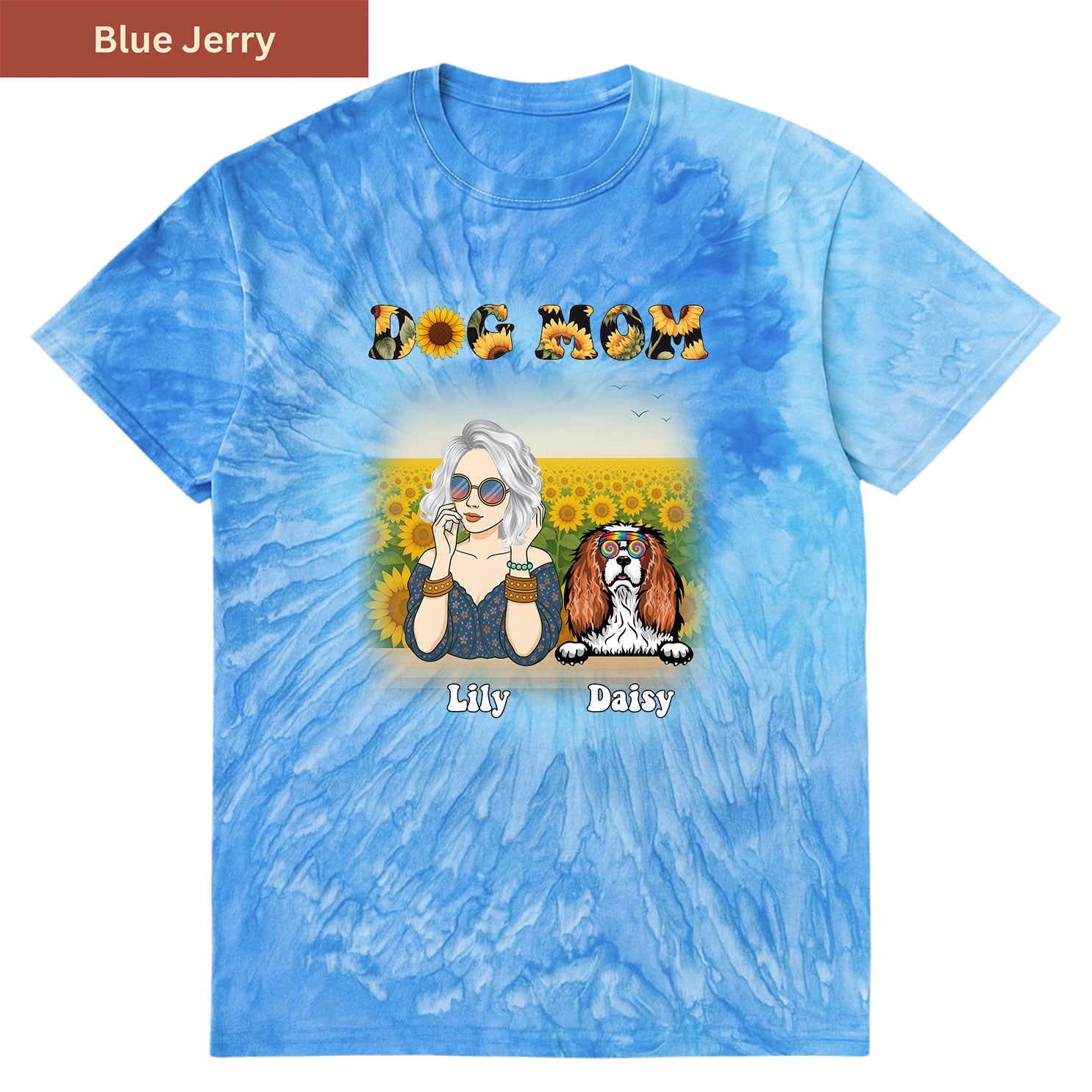 Groovy Dog Mom Premium Tie-dye Unisex Shirt
