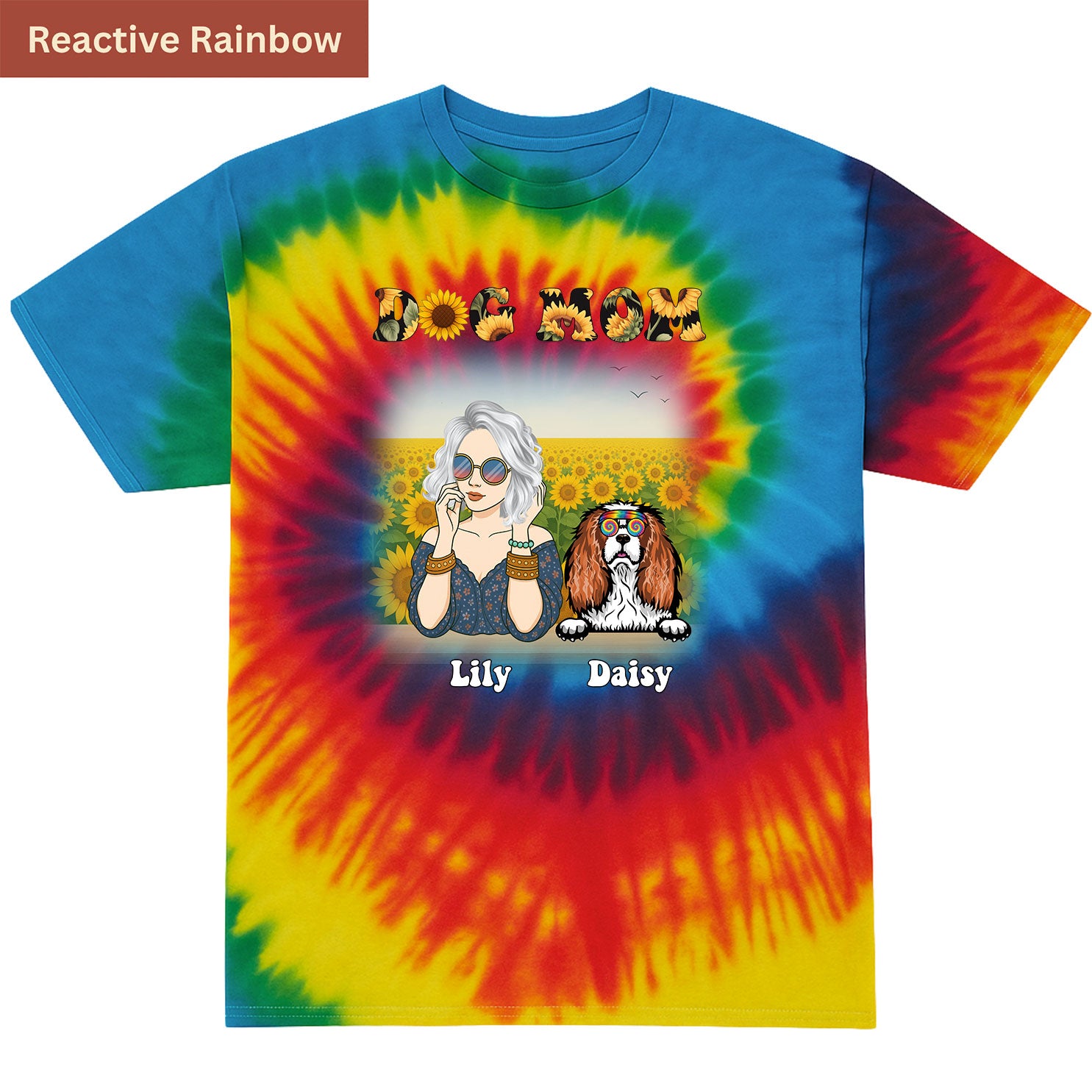 Groovy Dog Mom Premium Tie-dye Unisex Shirt