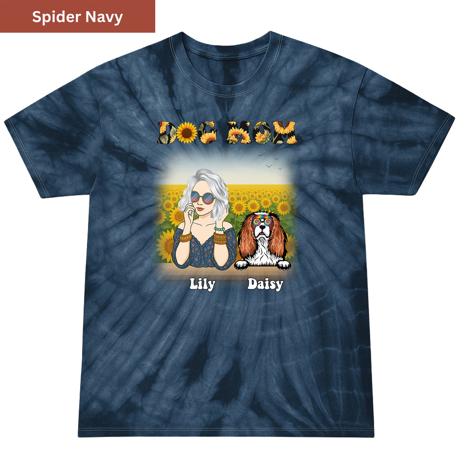 Groovy Dog Mom Premium Tie-dye Unisex Shirt