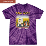 Groovy Dog Mom Premium Tie-dye Unisex Shirt