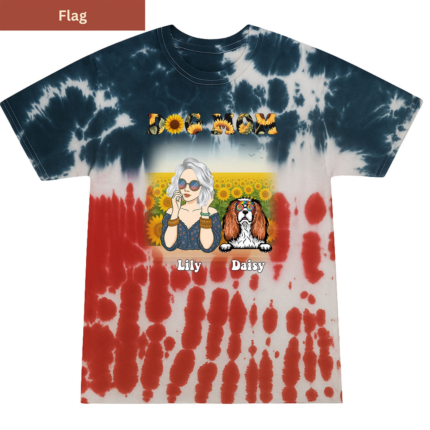 Groovy Dog Mom Premium Tie-dye Unisex Shirt