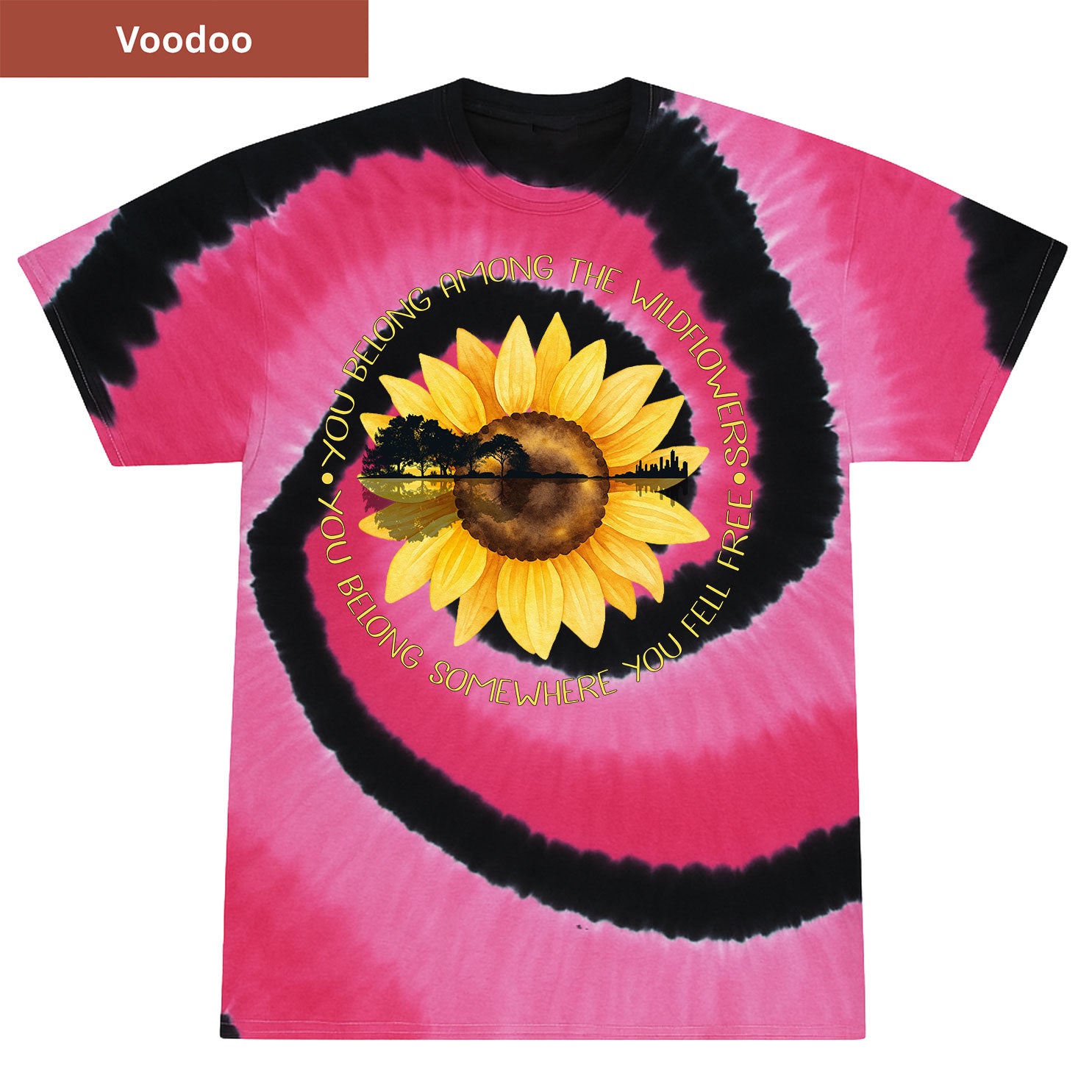 Somewhere You Feel Free Premium Tie-dye Unisex Shirt