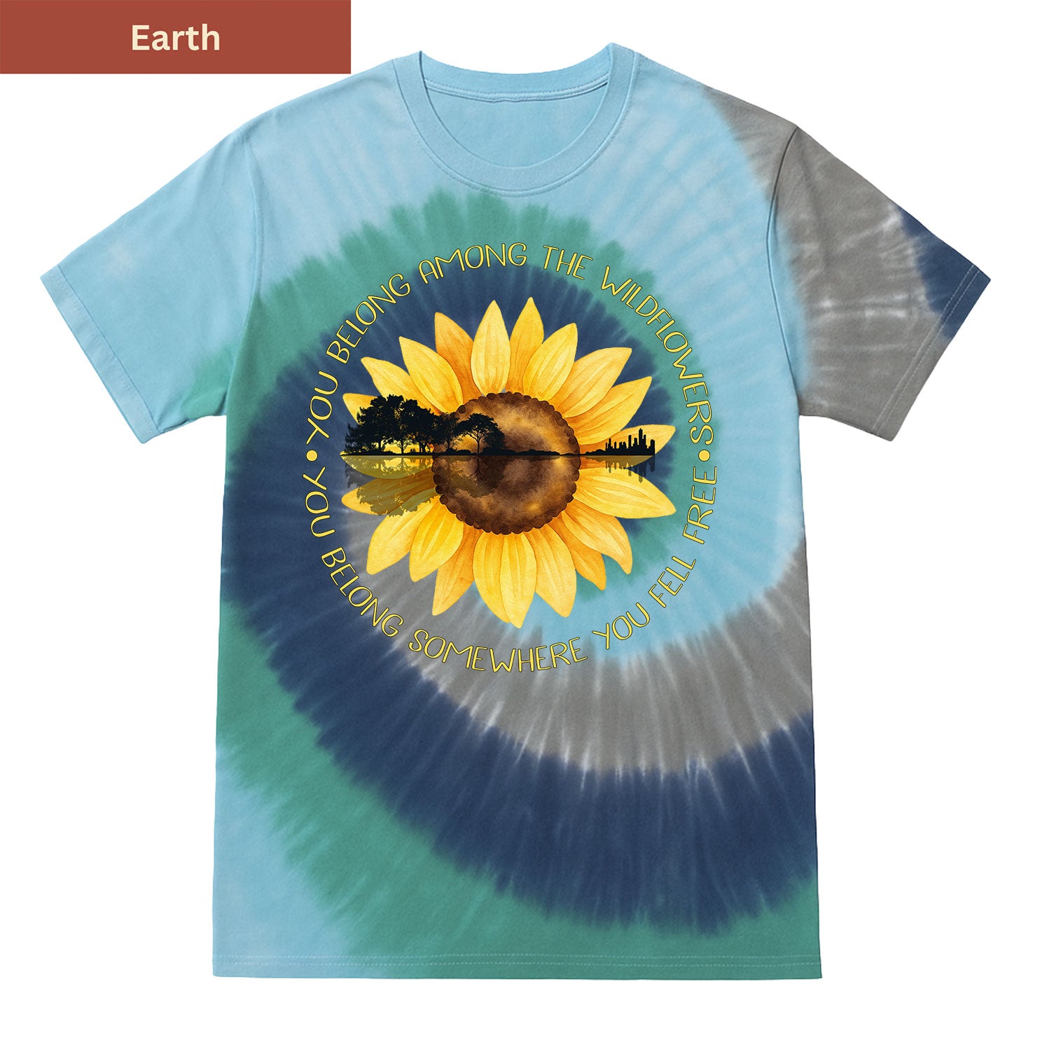Somewhere You Feel Free Premium Tie-dye Unisex Shirt