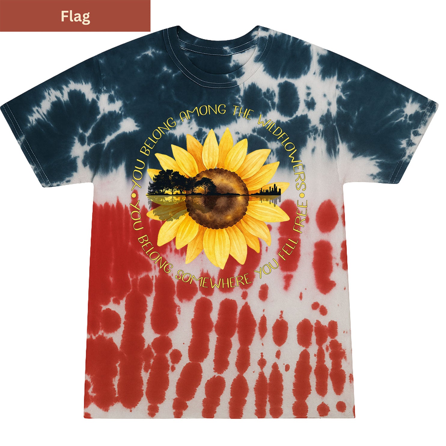 Somewhere You Feel Free Premium Tie-dye Unisex Shirt