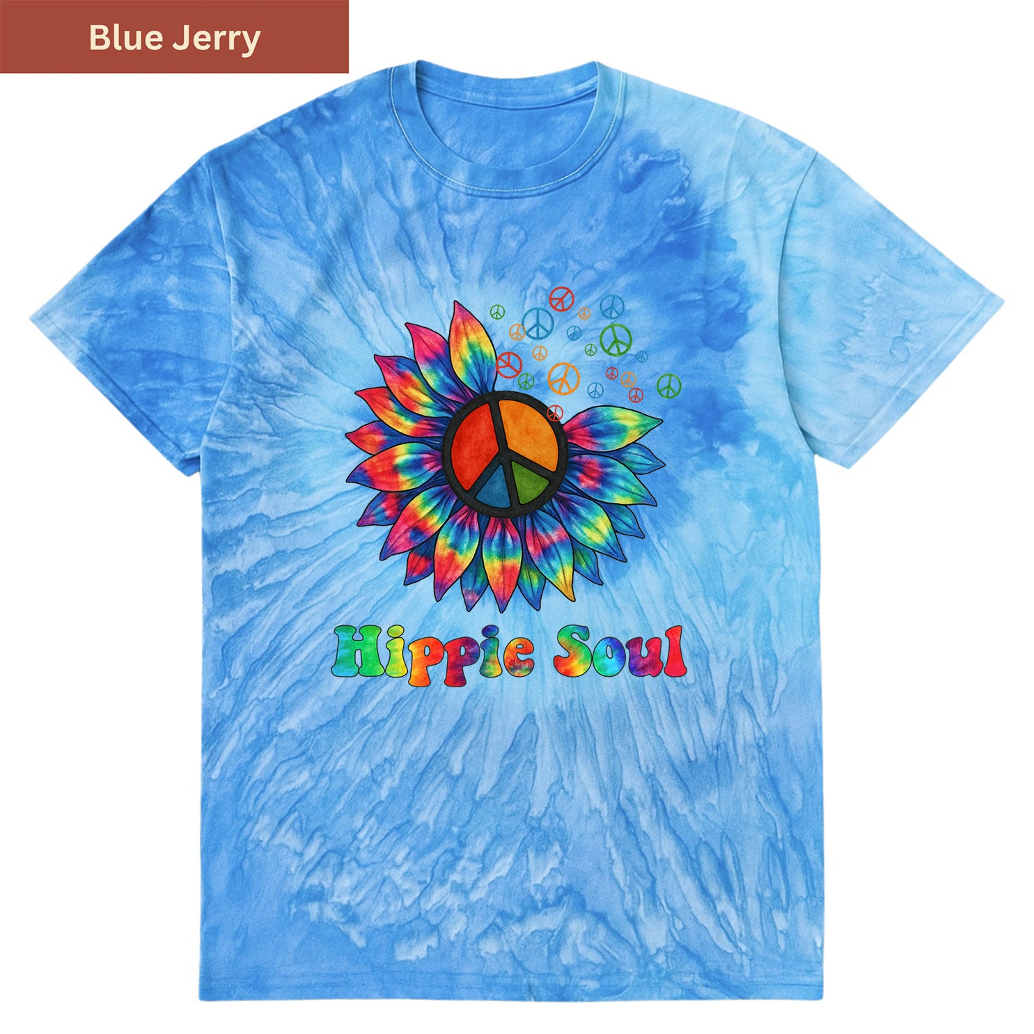 Hippie Soul Bloom Premium Tie-dye Unisex Shirt