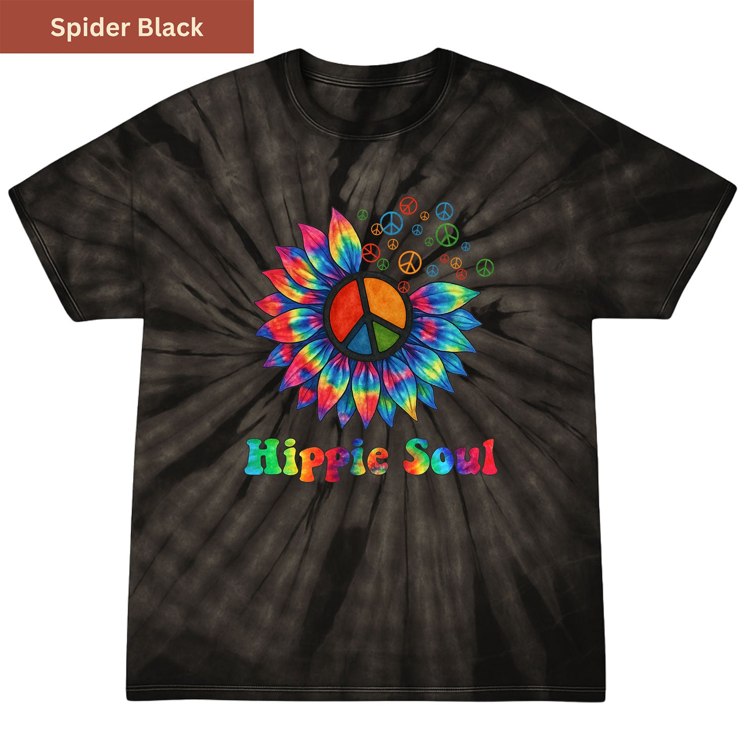 Hippie Soul Bloom Premium Tie-dye Unisex Shirt