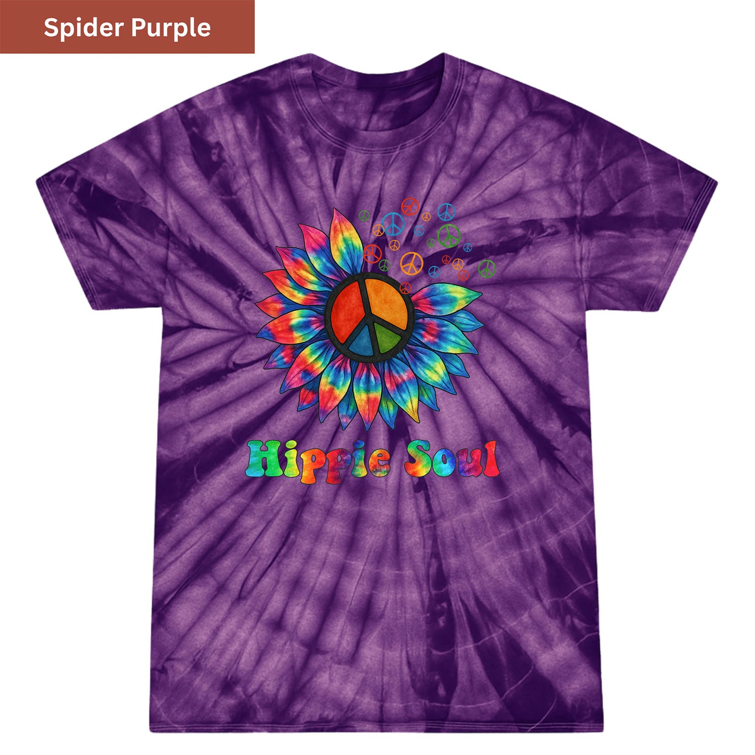 Hippie Soul Bloom Premium Tie-dye Unisex Shirt