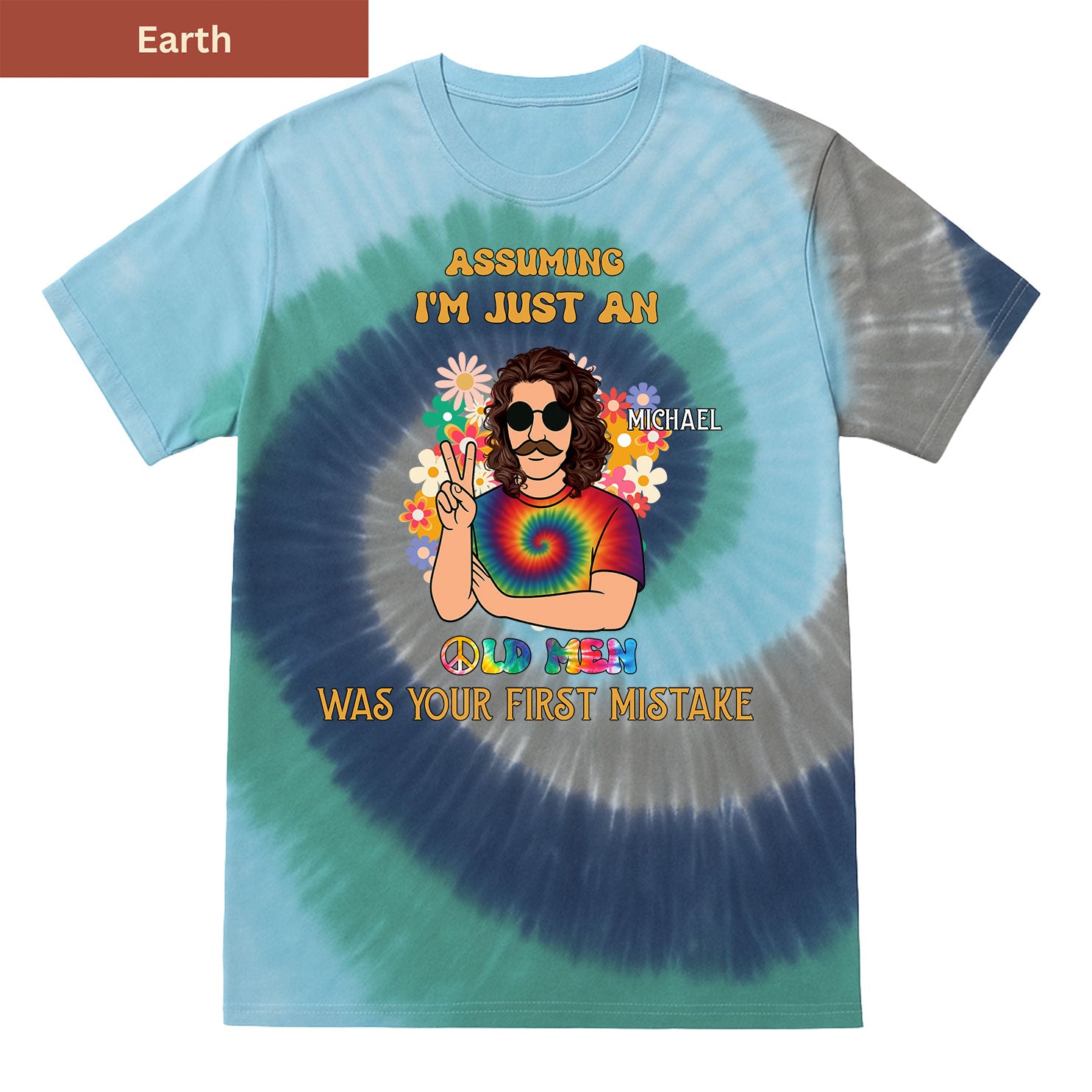 Groovy Old Premium Tie-dye Unisex Shirt