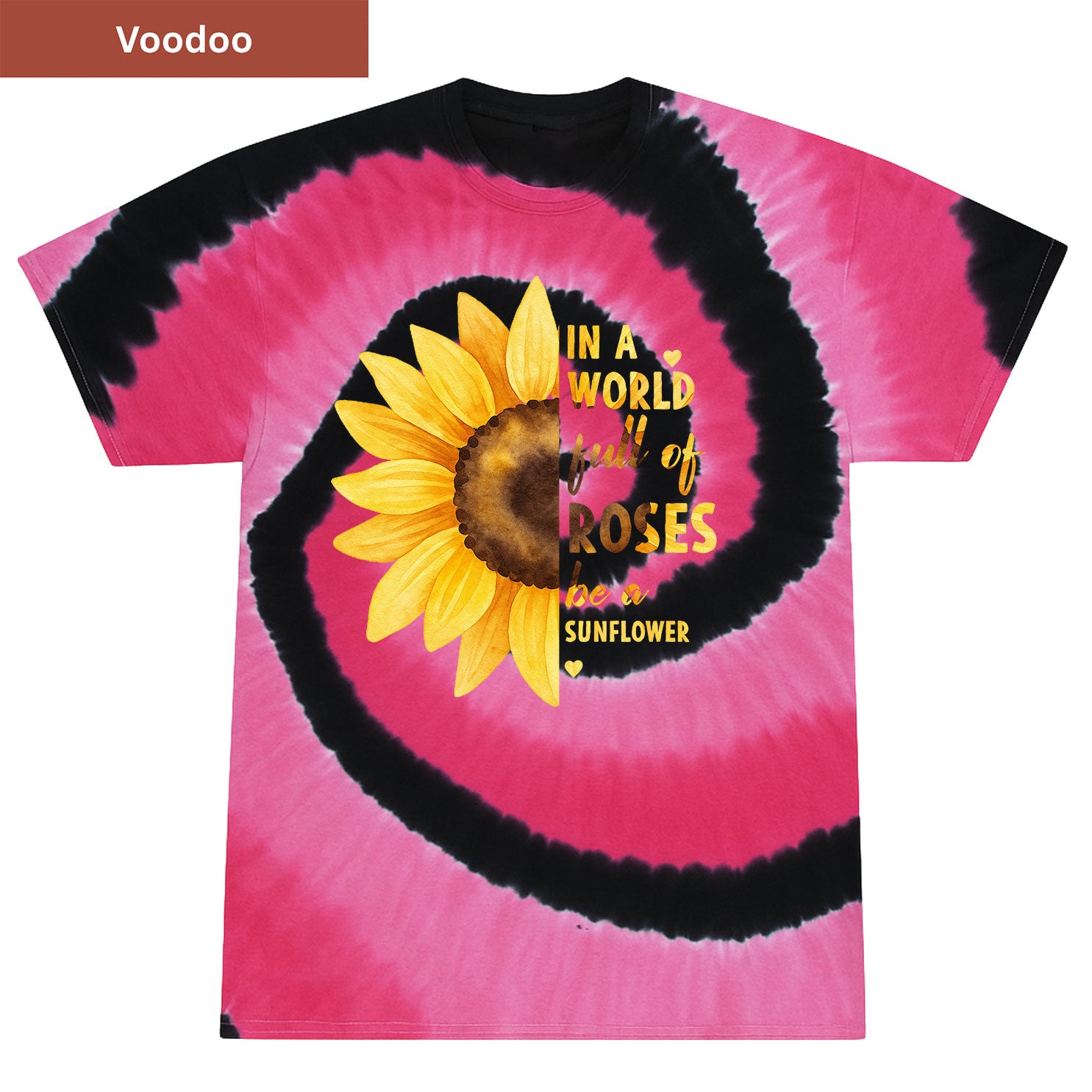 Be a Sunflower Premium Tie-dye Unisex Shirt
