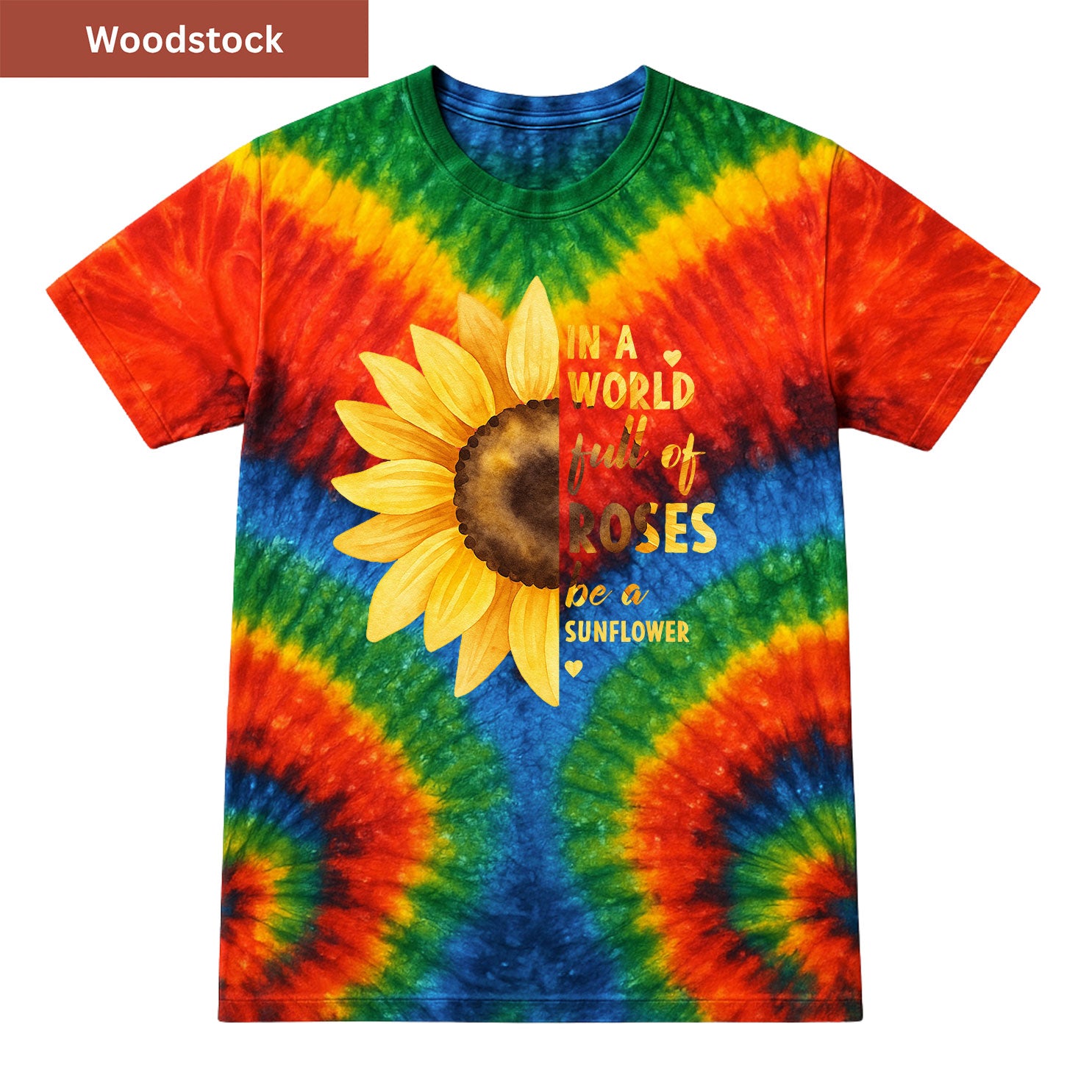 Be a Sunflower Premium Tie-dye Unisex Shirt