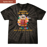 Not Just an Old Lady Premium Tie-dye Unisex Shirt