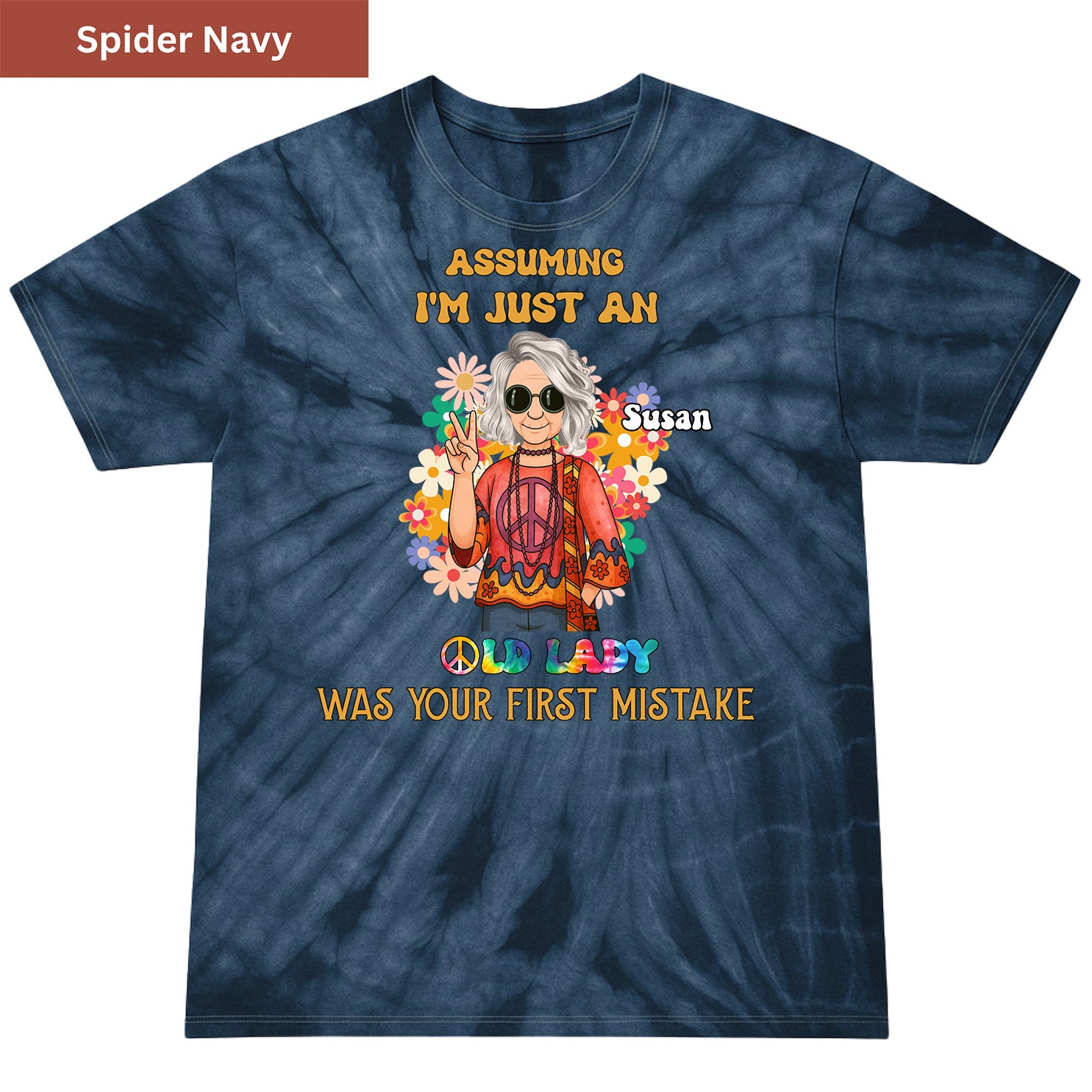 Not Just an Old Lady Premium Tie-dye Unisex Shirt