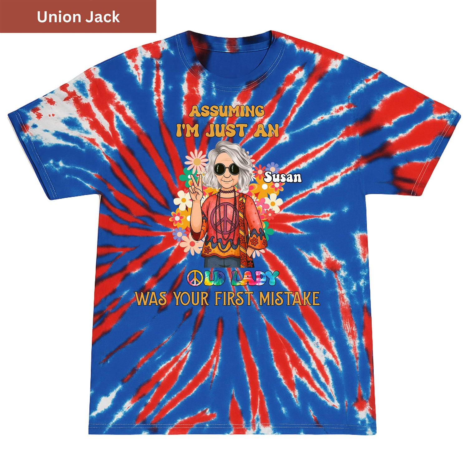 Not Just an Old Lady Premium Tie-dye Unisex Shirt