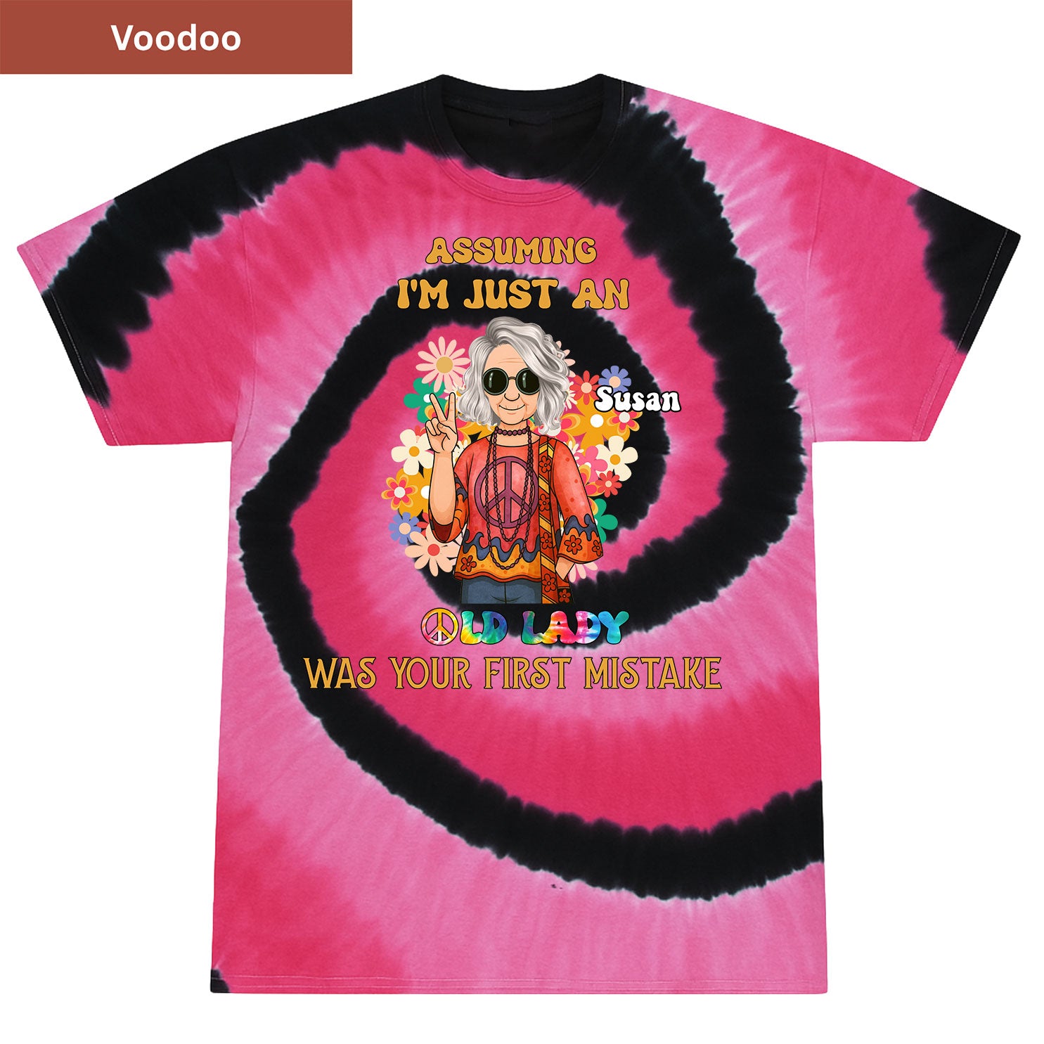 Not Just an Old Lady Premium Tie-dye Unisex Shirt