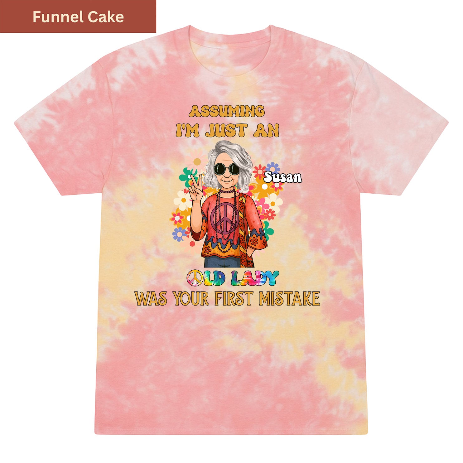 Not Just an Old Lady Premium Tie-dye Unisex Shirt