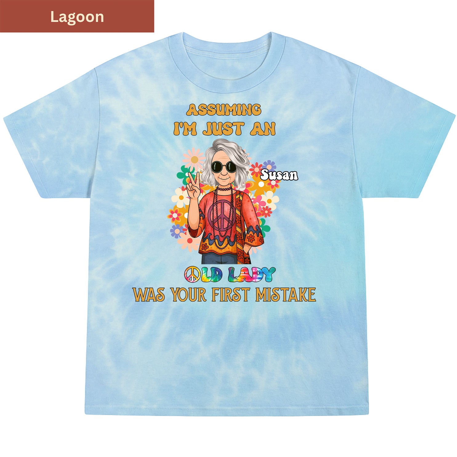 Not Just an Old Lady Premium Tie-dye Unisex Shirt