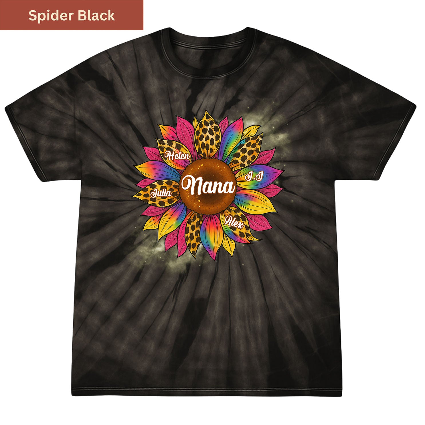 Sunflower Grandkids Premium Tie-dye Unisex Shirt