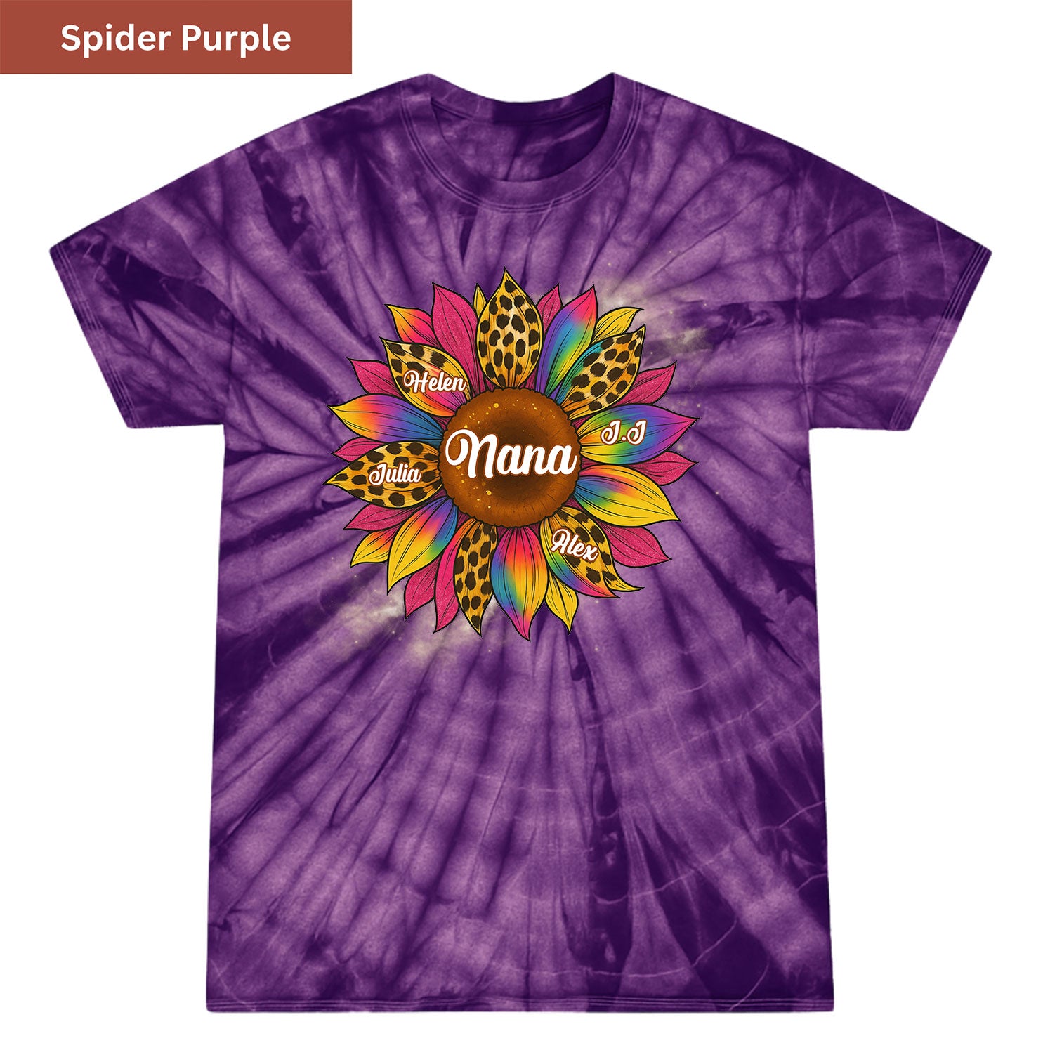Sunflower Grandkids Premium Tie-dye Unisex Shirt