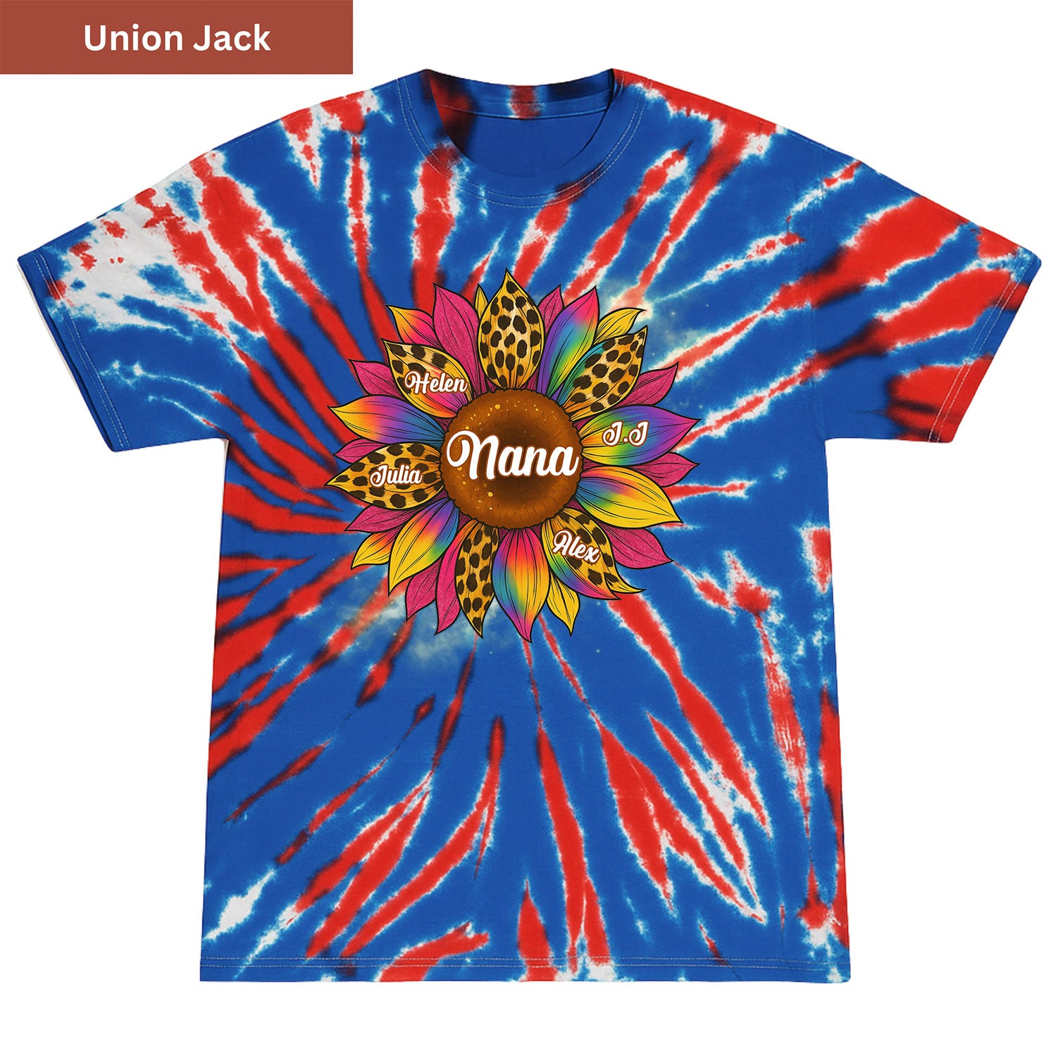 Sunflower Grandkids Premium Tie-dye Unisex Shirt