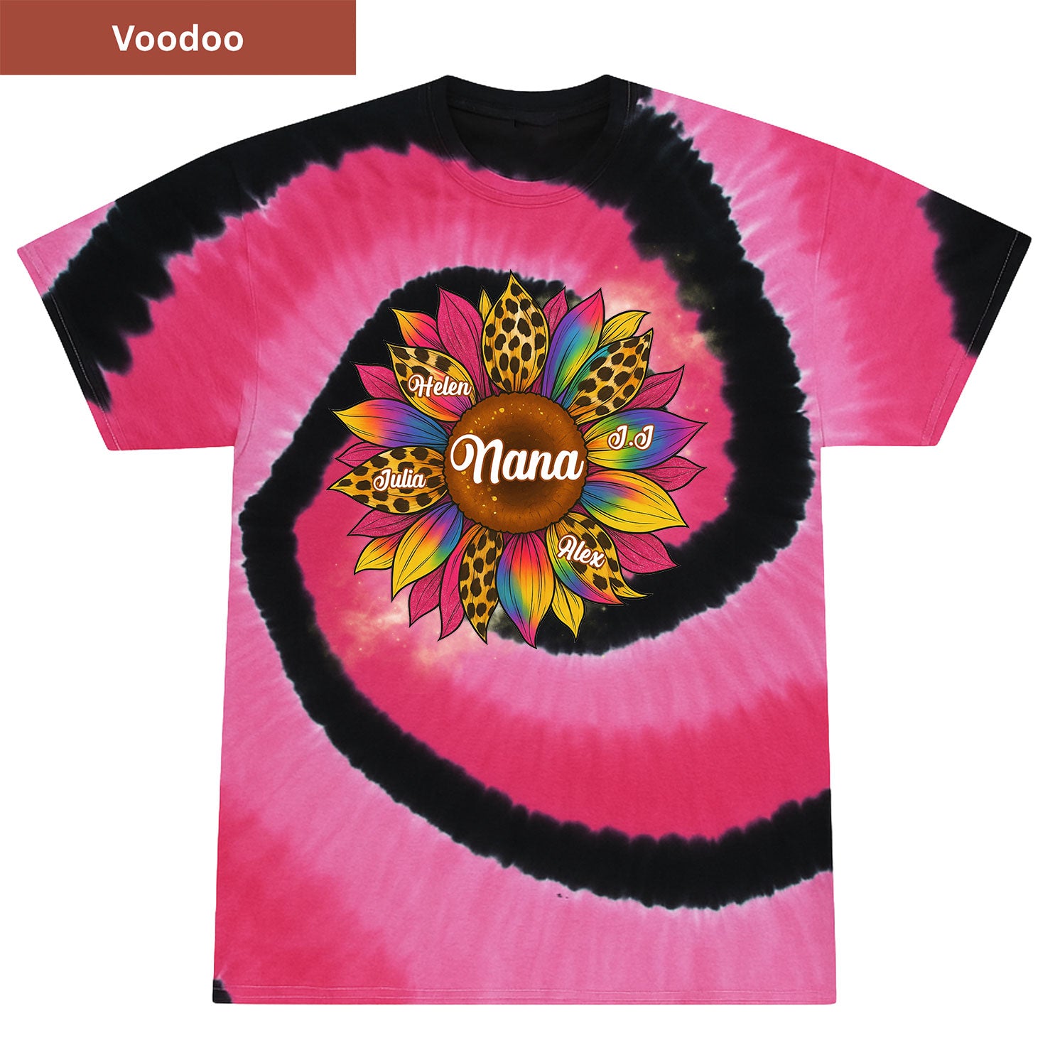 Sunflower Grandkids Premium Tie-dye Unisex Shirt