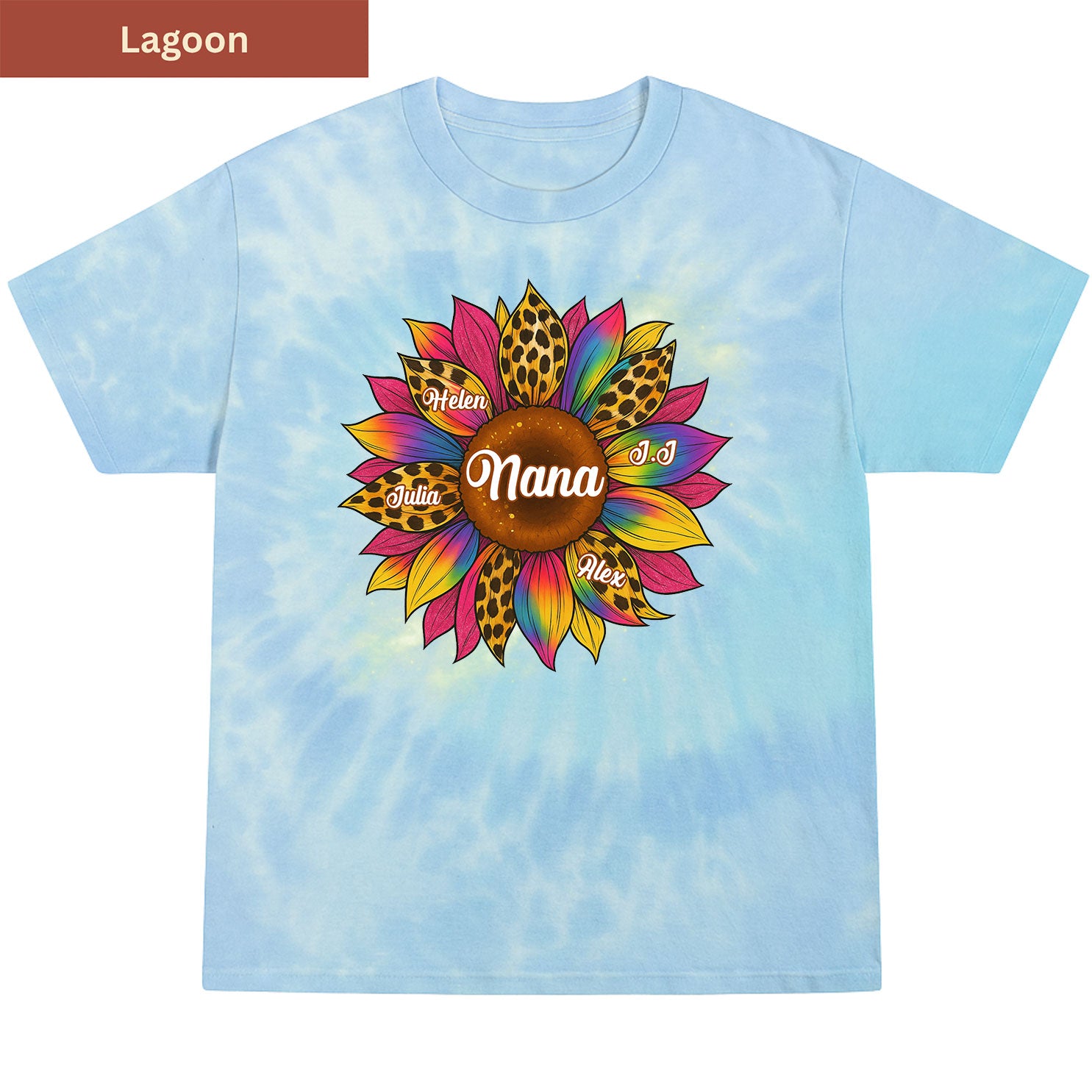Sunflower Grandkids Premium Tie-dye Unisex Shirt