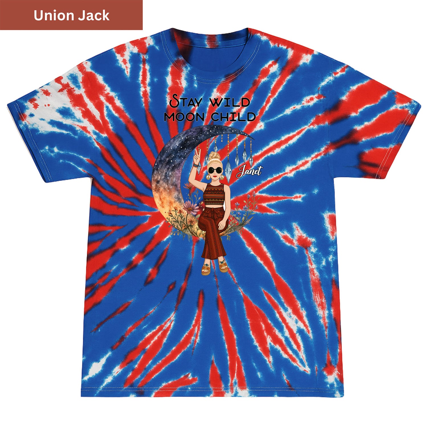 Stay wild moon child Premium Tie-dye Unisex Shirt