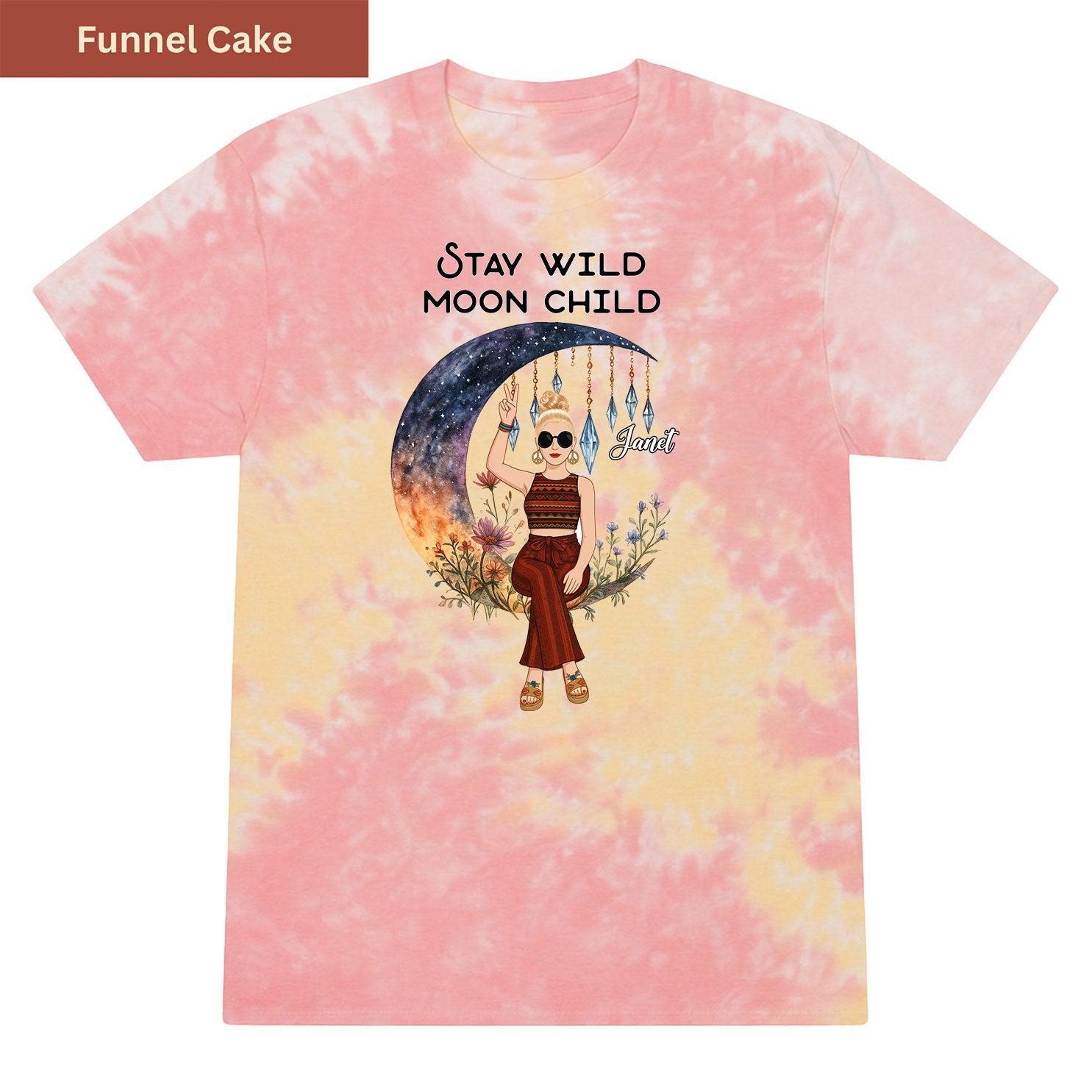 Stay wild moon child Premium Tie-dye Unisex Shirt