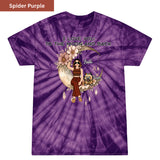 Peace, paws, and moonlight Premium Tie-dye Unisex Shirt