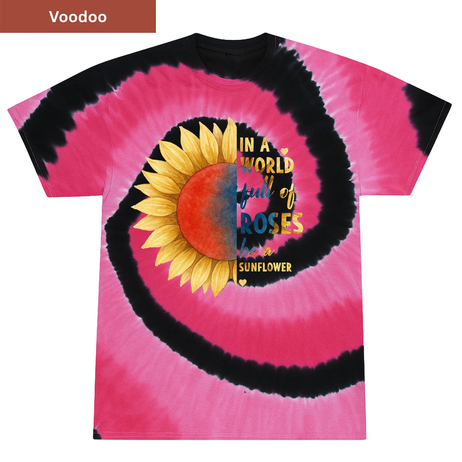 Be a Sunflower  Premium Tie-dye Unisex Shirt