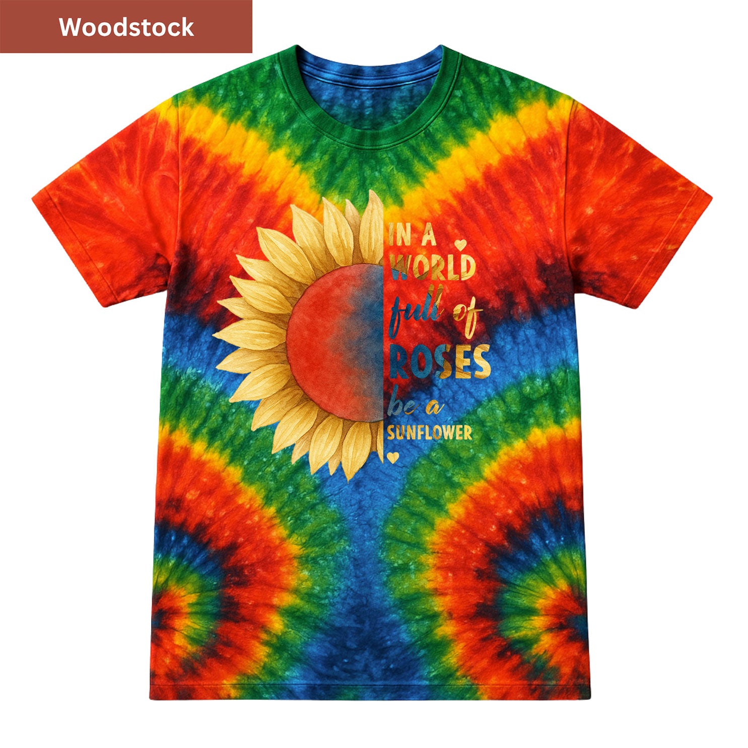 Be a Sunflower  Premium Tie-dye Unisex Shirt