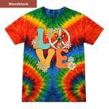 Groovy Dog Love Premium Tie-dye Unisex Shirt