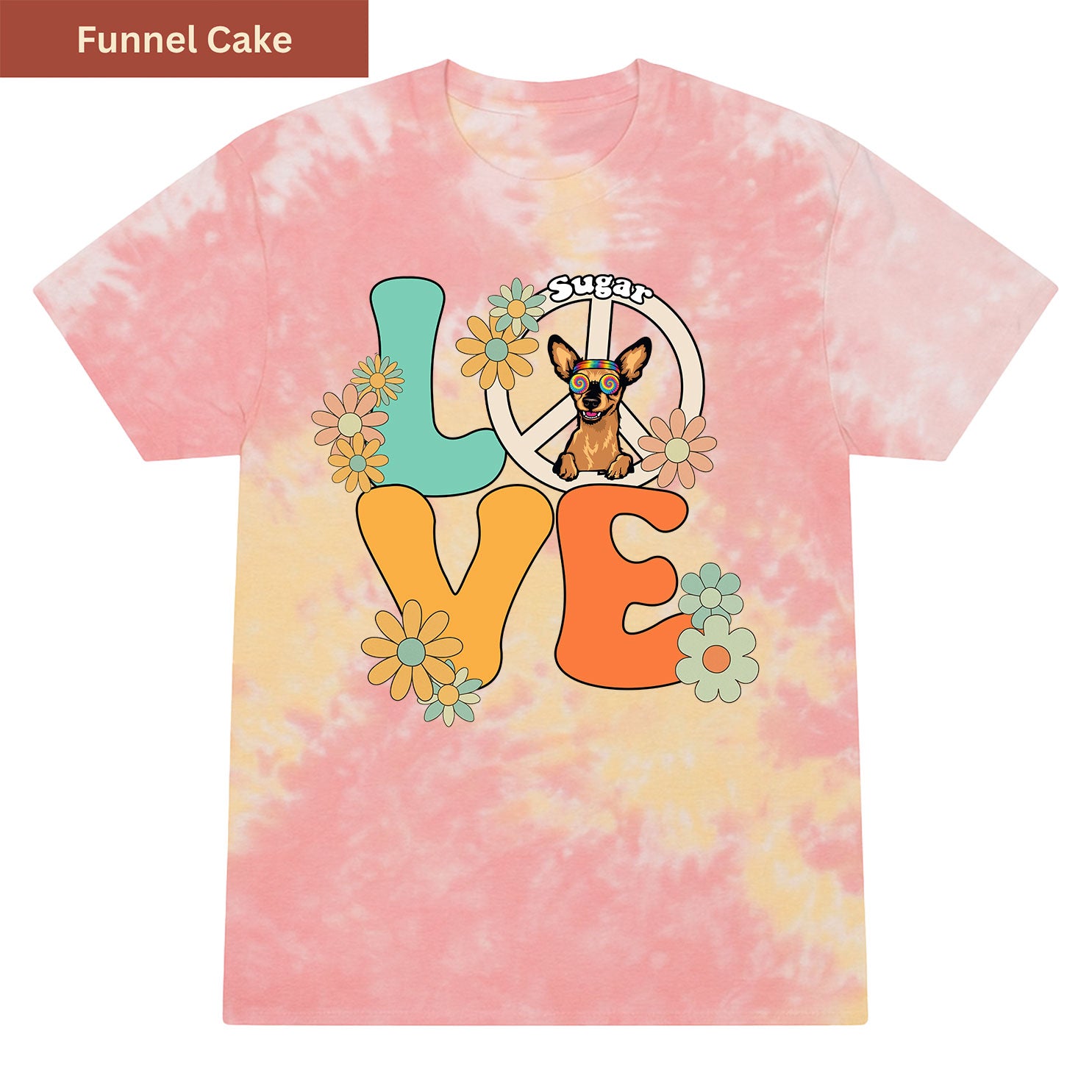 Groovy Dog Love Premium Tie-dye Unisex Shirt