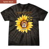 Sunflower Dog Dad Premium Tie-dye Unisex Shirt