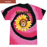 Sunflower Dog Dad Premium Tie-dye Unisex Shirt