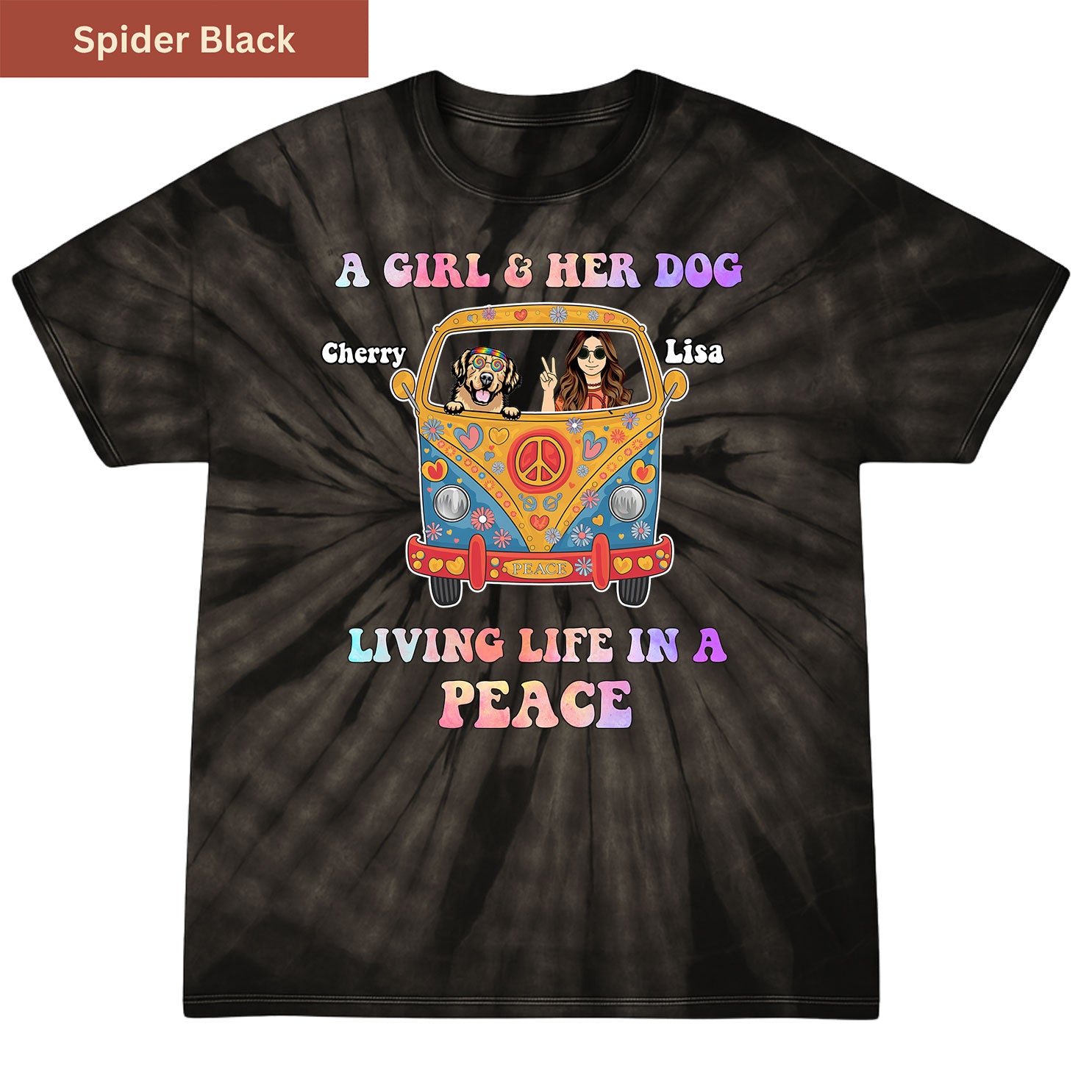 Living Life in Peace Premium Tie-dye Unisex Shirt