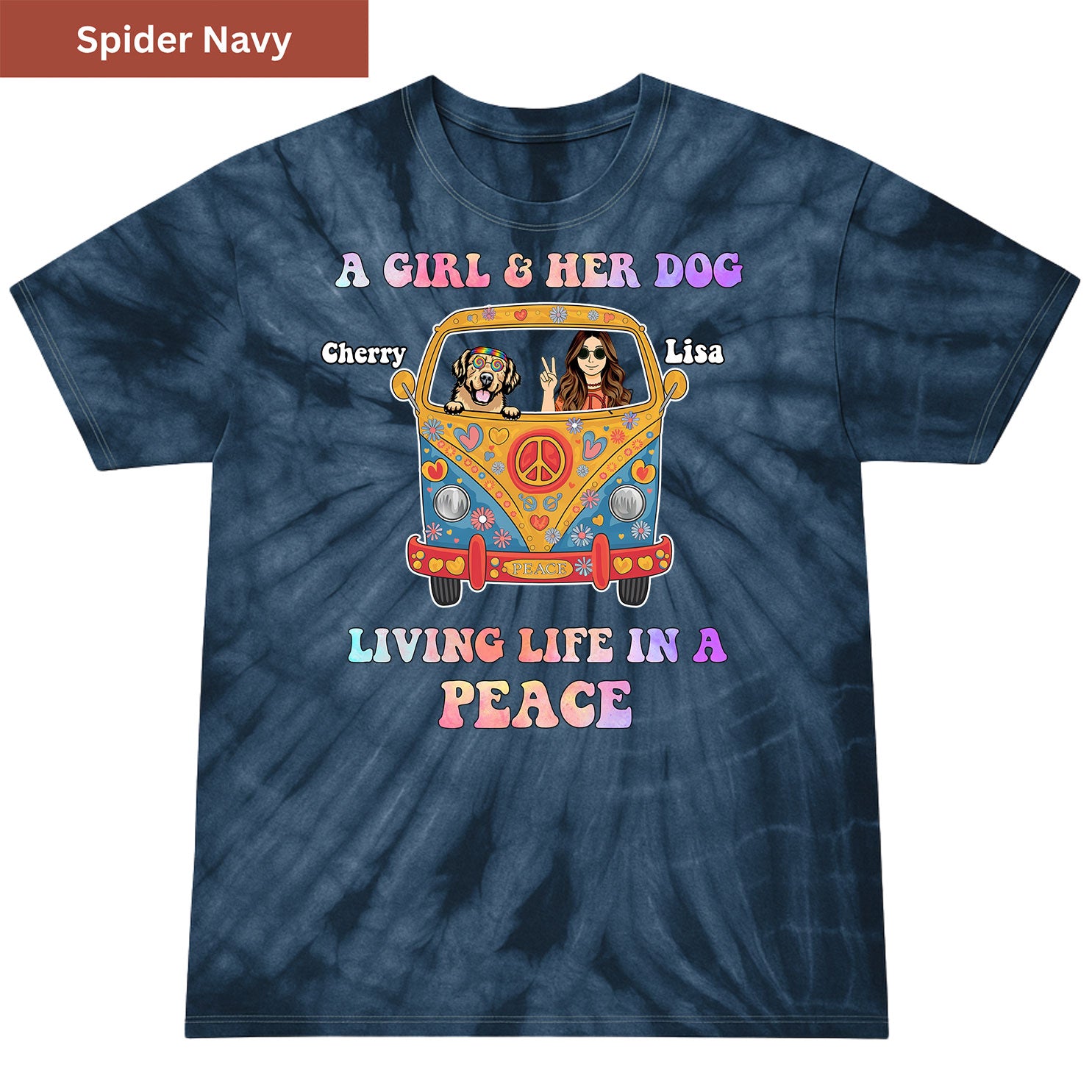 Living Life in Peace Premium Tie-dye Unisex Shirt