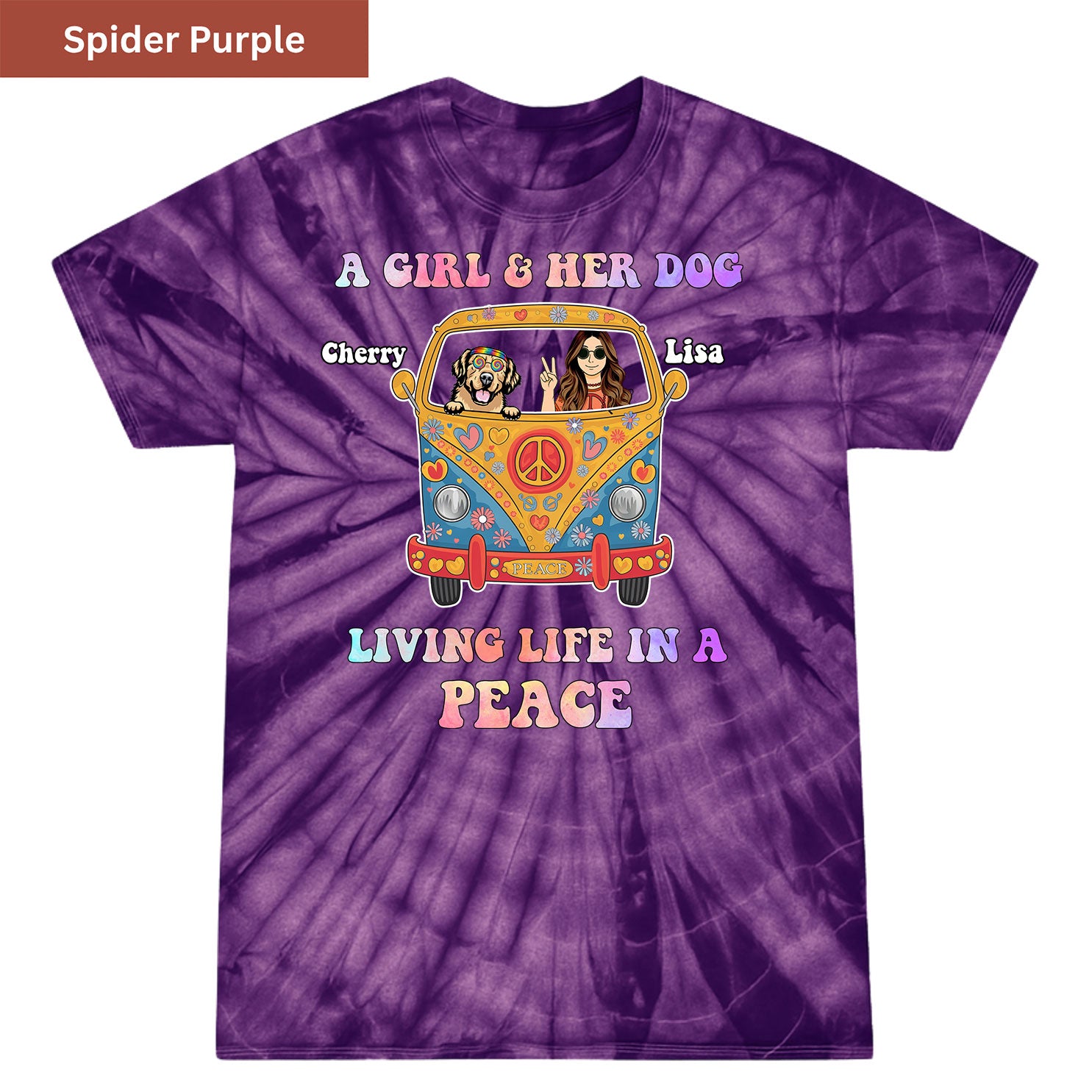 Living Life in Peace Premium Tie-dye Unisex Shirt