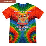 Living Life in Peace Premium Tie-dye Unisex Shirt