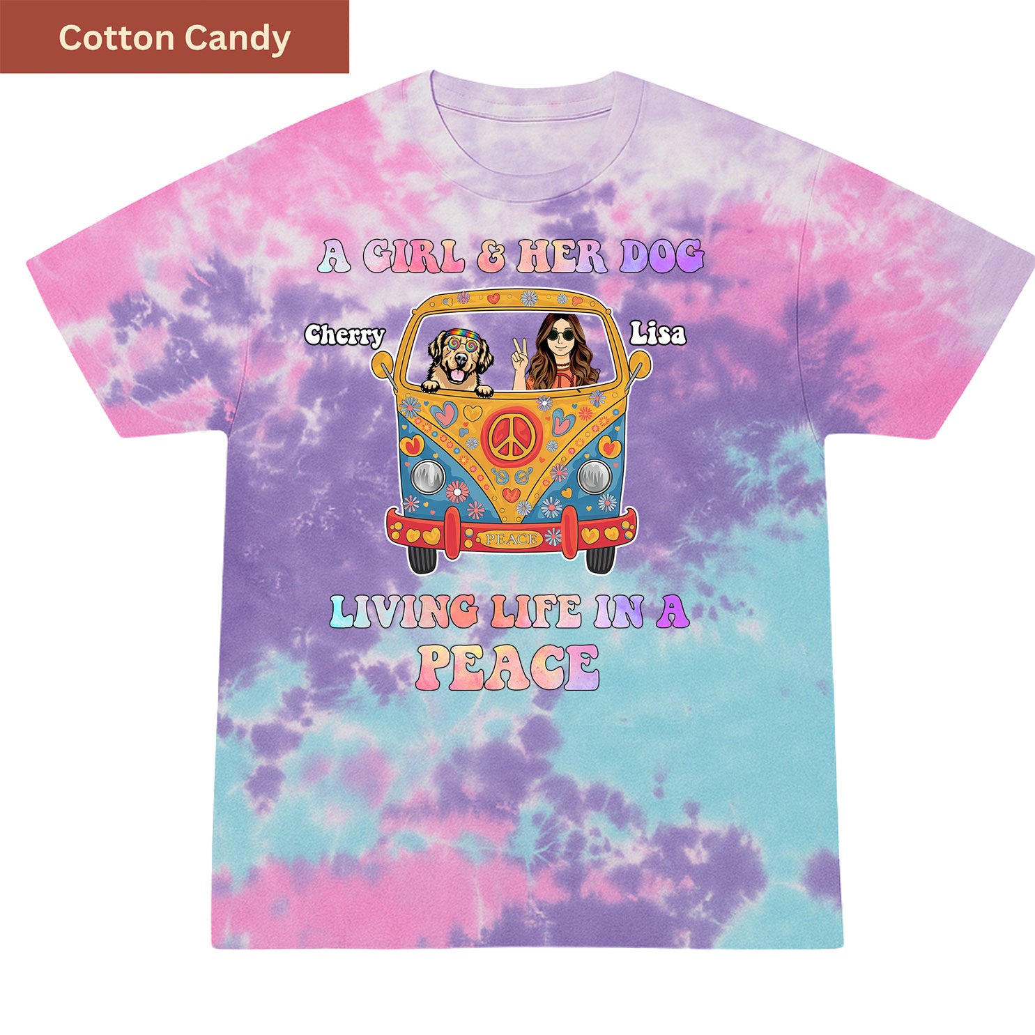 Living Life in Peace Premium Tie-dye Unisex Shirt