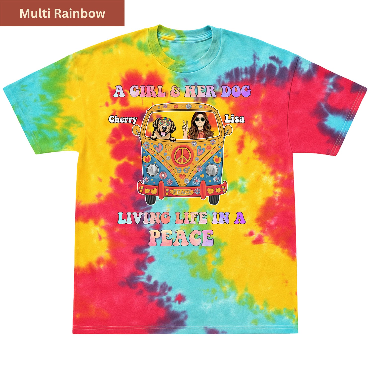 Living Life in Peace Premium Tie-dye Unisex Shirt