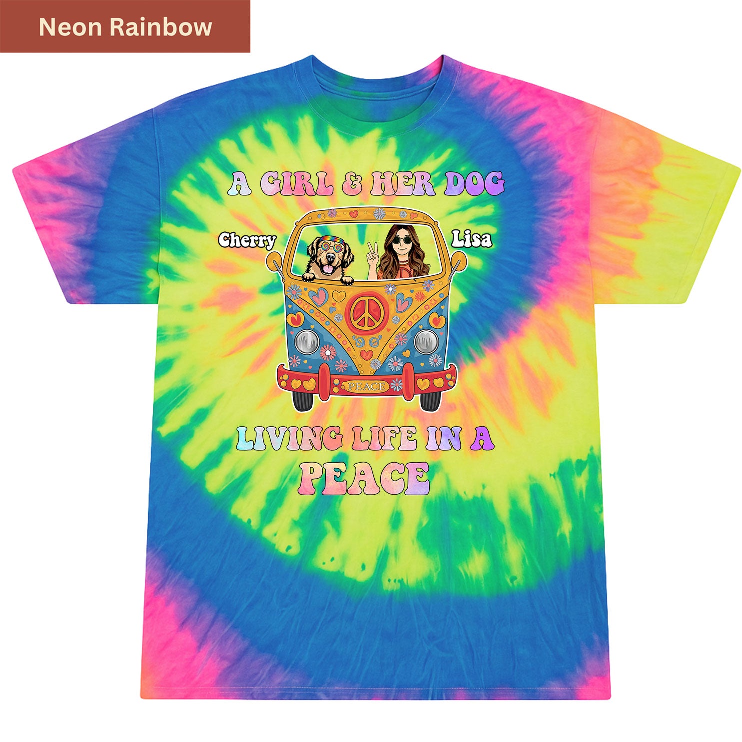Living Life in Peace Premium Tie-dye Unisex Shirt